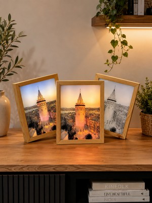 Tabis Hediyelik | Dekoratif LED Masaüstü Tablo Galata Kulesi Backlit Art Işıklı