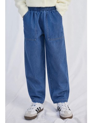 Kot Pantolon 2-8 Yaş Mavi