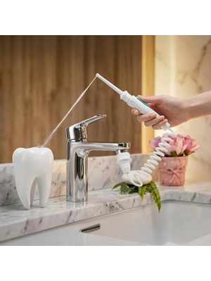 Ghdent 3 Başlıklı Askılıklı Manuel Ağız Duşu – GH15 Aile Tipi Diş Bakım Seti – BPA FREE ve FDA Kriterlerine Uygun