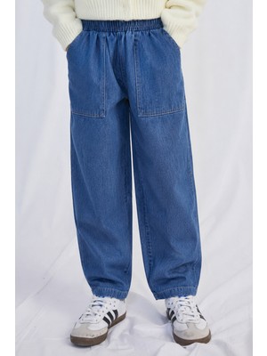 Kot Pantolon 2-8 Yaş Mavi