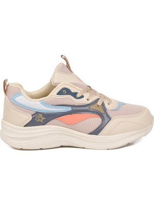 Look Life Koyu Gri-Turuncu Fileli Hava Alabilen Bağcıklı Rahat Tabanlı Unisex Yürüyüş ve Spor Ayakkabı Sneaker 26106 G