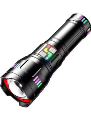 Hace Bazaar Pro F-3002 Alüminyum Tg LED Gece Şeritli Type-C Şarjlı El Feneri