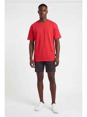 Blow Up Clothing Basic Kırmızı Oversize Erkek T-Shirt 141031