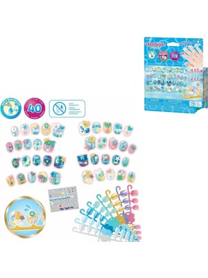 Mabelme Store 35060 Aquabeads Sihirli Atlar ve Yıldızlar - Yedek Tırnak Paketi +4 Yaş