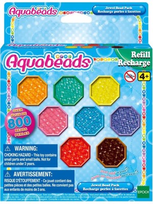 Mabelme Store 31520 Epoch Aquabeads Kristal Boncuk Paketi - Yedek Paket, 800 Parça +4 Yaş