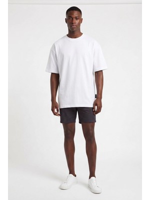 Blow Up Clothing Basic Beyaz Oversize Erkek T-Shirt 141041