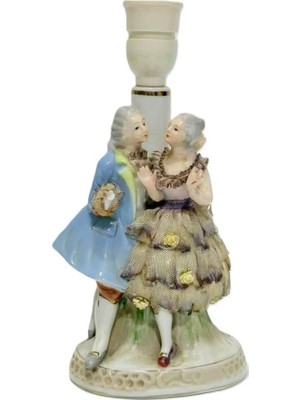 Hasyılmaz Antika Porselen Abajur 25 cm