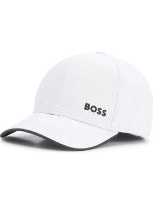 Boss Erkek Marka Logolu Ayarlanabilir Günlük Kullanım Beyaz1 Şapka 50519219-101