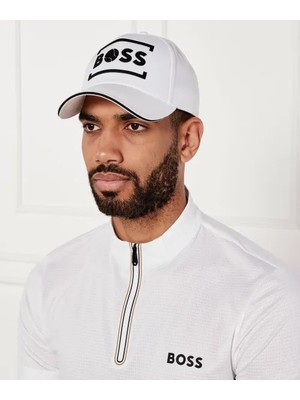 Boss Erkek %100 Pamuklu Nefes Alabilen Kumaşlı Ayarlanabilir Metal Tokalı Tenis Beyaz Şapka 50544418-100