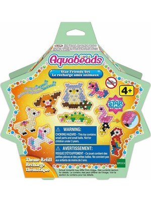 Mabelme Store 31602 Aquabeads Star Bead Arkadaşlar Seti / Yedek Boncuk Paketi / Epoch / +4 Yaş