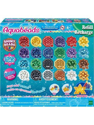 Mabelme Store 31995 Aquabeads Parlak Boncuk Paketi (Yedek Paket) 2000 Parça +4 Yaş