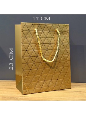 Hace Bazaar Küçük Boy Gold Ipli Karton Çanta