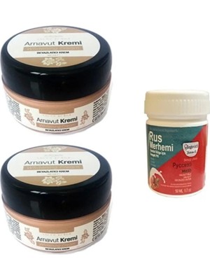 Süper Three Brand Arnavut Kremi 2 Adet + Rus Merhemi 50 ml 1 Adet