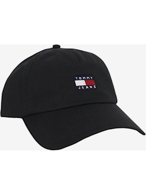 Tommy Hilfiger Erkek Rahat Stil Ayarlanabilir Siyah Şapka AM0AM12933-BDS