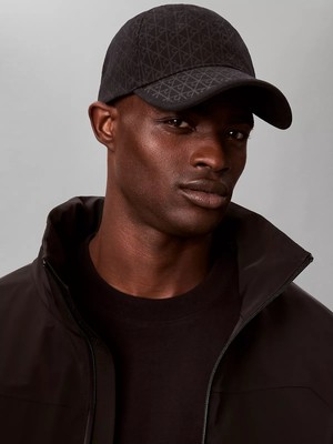 Calvin Klein Erkek Ck Yazı Desenli Ayarlanabilir Spor Tasarım % 100 Pamuk Siyah Şapka LV04D5029G-YFR