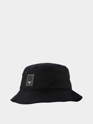 Emporio Armani Erkek Fitilli Dokulu Kumaş Logo Etiketli Lacivert Spor Şapka EM000054 AF22391-UB118