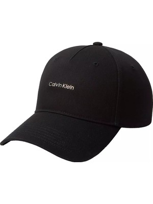 Calvin Klein Kadın Logolu Ayarlanabilir Spor Tasarım Siyah Şapka LV04F5072G-UB1