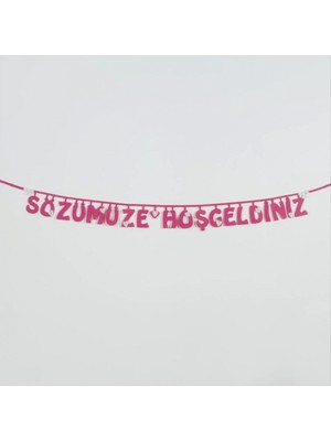 Hace Bazaar Sözümüze Hoşgeldiniz Keçe Yazı