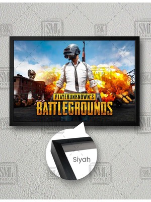 SML Tablo Pubg Mobile Online Macera Oyunu Yatay Çerçeveli Kanvas Tablo