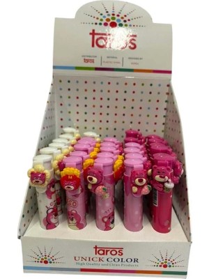 Taros Unick Color Pink Bear Basmalı Silgi