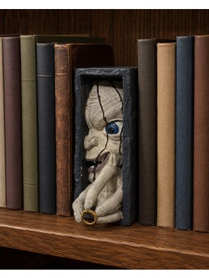Smeagol Kitap Tutucu Gollum Kitap Tutucu Book Nook Taş Döküm Ağır Ürün