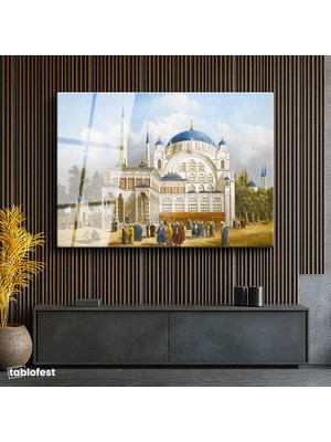 Tablofest Tamperli Cam Tablo Tarihi Külliye Meydanı Osmanlı Tablosu Duvar Dekoru