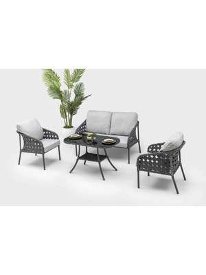Hier İmpera Bahçe Balkon Mobilyası 2+1+1  Premium Bahçe Takımı Balkon Mobilyası