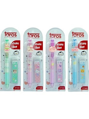 Taros Color Retro Cute Yedek Uçlu Versatil Kalem