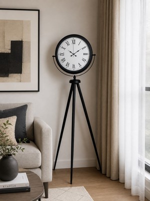 Black Elegance Tripod Ayaklı Saat