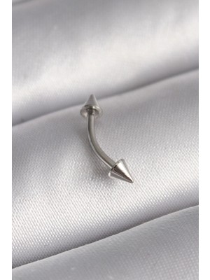 Mey Ithalat® 316L Çelik Gümüş Renk Çivi Model Piercing