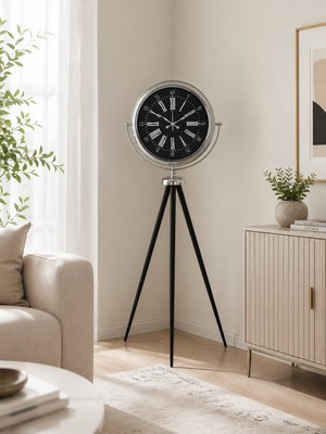 Majestic Krom Tripod Ayaklı Saat
