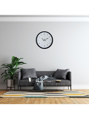Black Harmoney 52 x 52 cm Duvar Saati