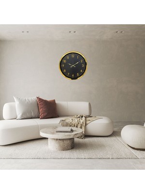 Gold Standart Gold Rakamlı 52 x 52 cm Duvar Saati