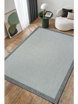 Colore Home Krem Gri Sisal Bordürlü Halı Sisal Yolluk