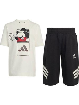 Adidas Lk Dısney Mıckey Mouse T Set Çocuk Günlük Eşofman Takımı KG6128 Beyaz