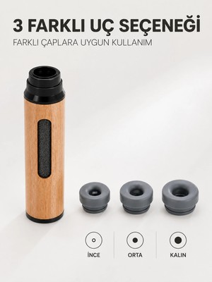 Mey ® Taşınabilir Küllük Ince Orta Kalın 3 Farklı Uçlu Mini Küllük Najmaddin