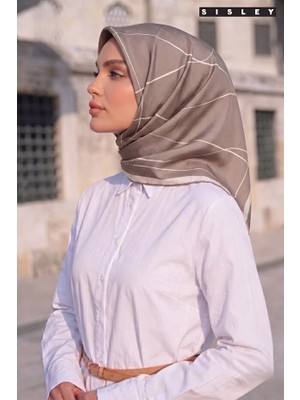 Sisley Ipek Saten EŞARP-ASM2038-25
