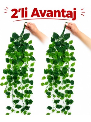 B&Nine 2 Adet 9 Dallı Sarmaşık Yapay Çiçek - Yıkanabilir, Güneş Işığına Dayanıklı, Gerçekçi, Ev, Kafe, Ofis Dekorasyonu