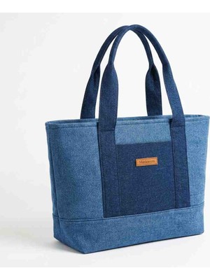 Mavicenza El Yapımı Orijinal Denim Kadın Omuz Çantası