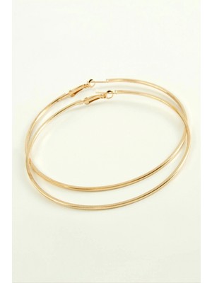 Hace Bazaar Ezme Metal Halka Küpe 8-9-10 cm
