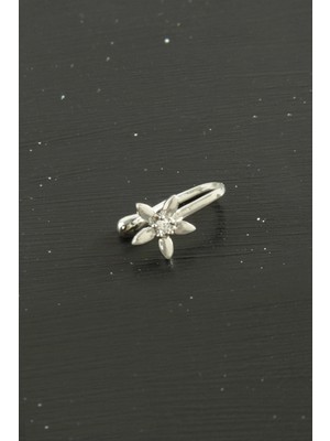 Hace Bazaar Çiçek Tragus Zirkon Taşlı Piercing 1 Adet