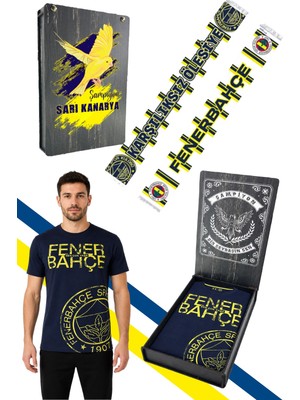 Fenerbahçe Erkek Trıbun Sen Çok Yaşa Tshırt Şal Hediyeli Uv Kutulu