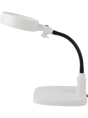 Masaüstü 10X LED Işıklı Büyüteç Okuma El Sanatları Onarım Büyüteç 7765
