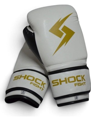 Shock Fight Boxing Gloves Boks Eldiveni - Beyaz 8 Oz