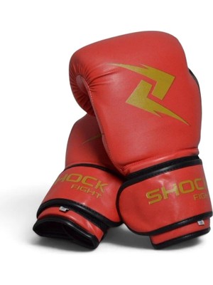Shock Fight Boxing Gloves Boks Eldiveni - Kırmızı 10 Oz