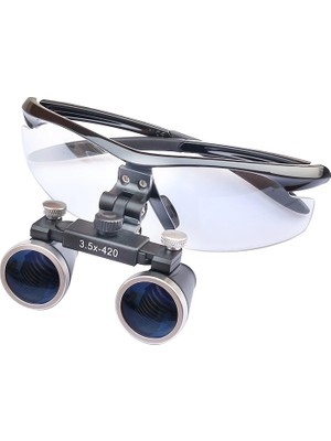 3.5X420MM  Diş Cerrahi Gözlük Lens Büyüteç,taşıma Çantalı