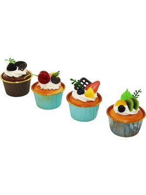 Hereveoyuncak Buzdolabı Magneti - Mini Muffin Tasarımlı - Karışıkk Model