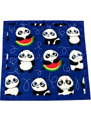 Deniz Accessories Panda Desenli Fular