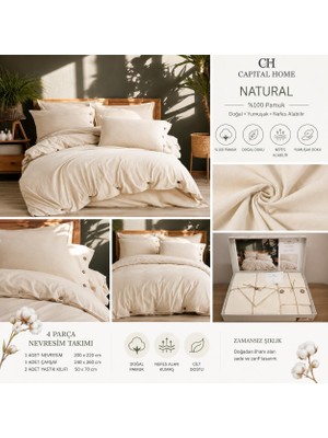 Capital Home Nevresim Takımı 100%PAMUKLU Çift Kişilik