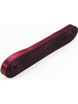Zemira Parti̇ Vi̇tri̇ni̇ Bordo Saten Kurdela 1 Cm. x 10 Metre (Bordo)